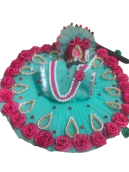 🌸✨ Aqua Royale Poshak Set for Laddu Gopal 👑🌸