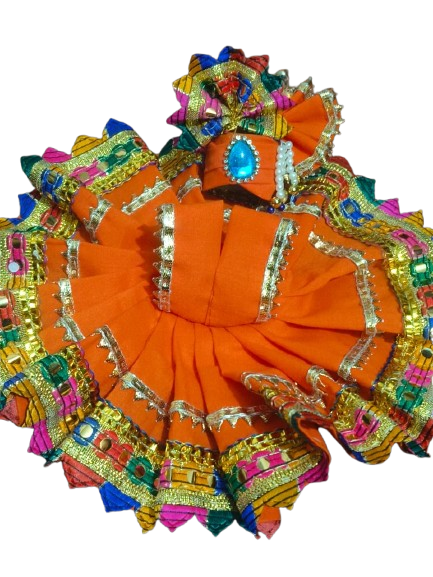 🧡✨ Laddu Gopal Tribal Royalty Dress – Festival Edition 🪔🌈