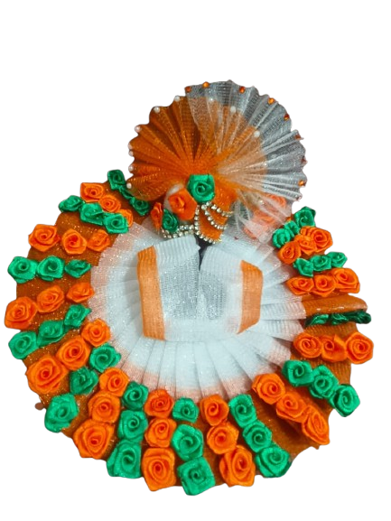 🧡💚 Tiranga Bloom Poshak for Laddu Gopal 💚🧡