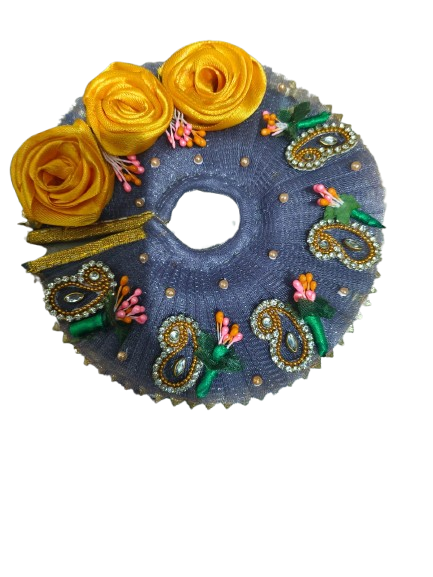 🌟 Royal Midnight Bloom Dress for Ladoo Gopal – Handmade Divine Attire 🌟